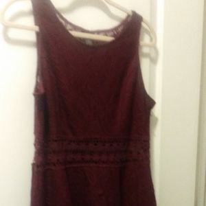 Burgundy dress form rue21